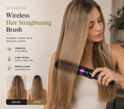 Kynova™ Cordless Hair Straightening Brush